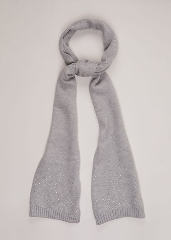 Phase Eight Grey Sparkly Scarves Grey Australia | FW5763819